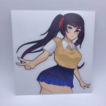 Load image into Gallery viewer, Genshin Impact Mona in schoolgirl outfit anime sticker