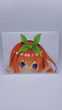 Load image into Gallery viewer, The Quintessential Quintuplets Yotsuba Nakano peeking anime sticker