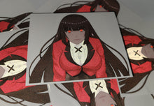 Load image into Gallery viewer, Kakegurui Yumeko Jabami bending over reflective anime sticker