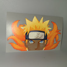 Load image into Gallery viewer, Naruto Naruto Uzumaki peeking reflective anime sticker
