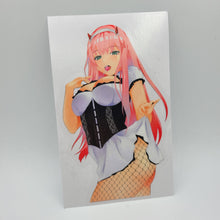 Load image into Gallery viewer, Darling in the Frank Zero Two in maid outfit anime sticker
