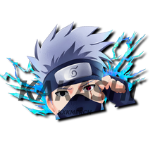 Load image into Gallery viewer, Naruto Kakashi Hatake peeking anime sticker