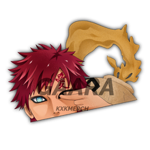 Load image into Gallery viewer, Naruto Gaara peeking anime sticker