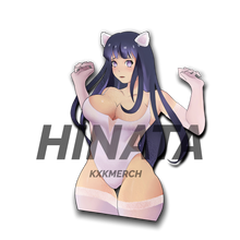 Load image into Gallery viewer,  Naruto Hinata Uzumaki wearing cat outfit anime sticker