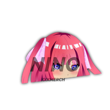 Load image into Gallery viewer, The Quintessential Quintuplets Nino Nakano peeking anime sticker
