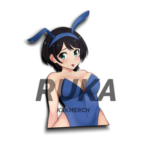 Load image into Gallery viewer,  Rent a Girlfriend Ruka Sarashina in bunny girl outfit anime sticker