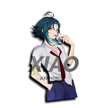 Load image into Gallery viewer, Genshin Impact Xiao wearing school uniform anime sticker