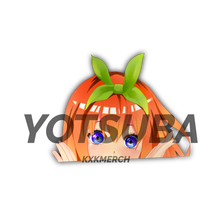 Load image into Gallery viewer, The Quintessential Quintuplets Yotsuba Nakano peeking anime sticker