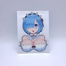 Load image into Gallery viewer, Re: Zero Rem mini anime sticker
