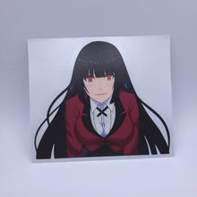 Load image into Gallery viewer, Kakegurui Yumeko Jabami bending over anime sticker
