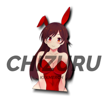 Load image into Gallery viewer, Rent a Girlfriend Chizuru Ichinose in bunny girl outfit anime sticker
