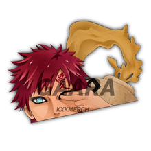 Load image into Gallery viewer, Naruto Gaara peeking anime sticker
