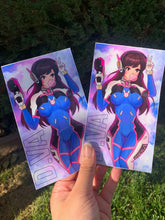 Load image into Gallery viewer, Overwatch D.Va anime sticker
