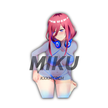 Load image into Gallery viewer, The Quintessential Quintuplets Miku Nakano in swimwear anime sticker
