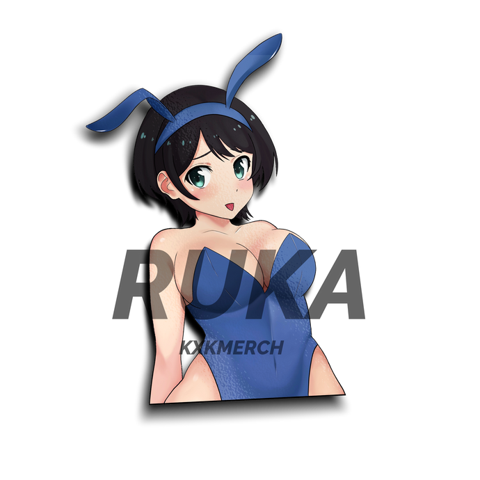  Rent a Girlfriend Ruka Sarashina in bunny girl outfit anime sticker